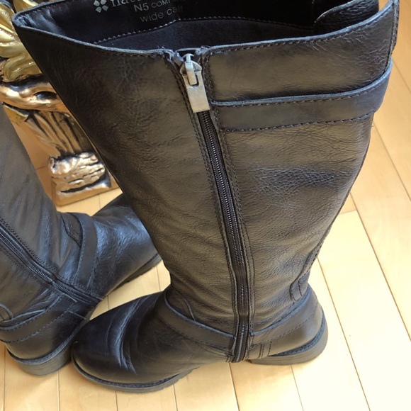 Naturalizer Women’s 6W, Comfort Wide Calf Leather Boots, EUC - Picture 6 of 11